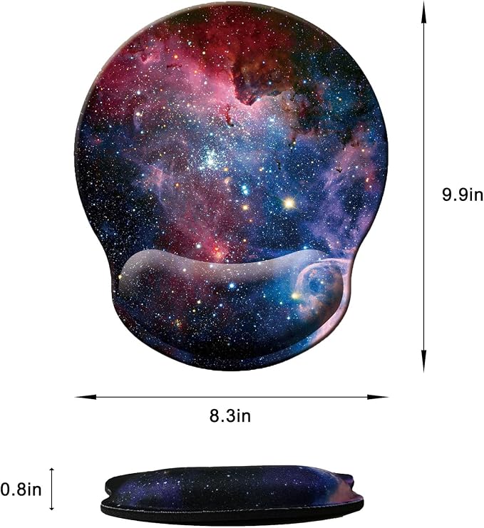 Mouse Pad with Wrist Support, Ergonomic Mouse Pad with Memory Foam Wrist Rest - Image 6