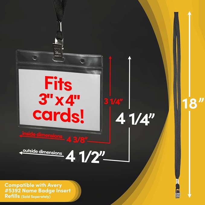 SEE-IT! 104 & 52 Qty Sets Badge Holders - Image 2