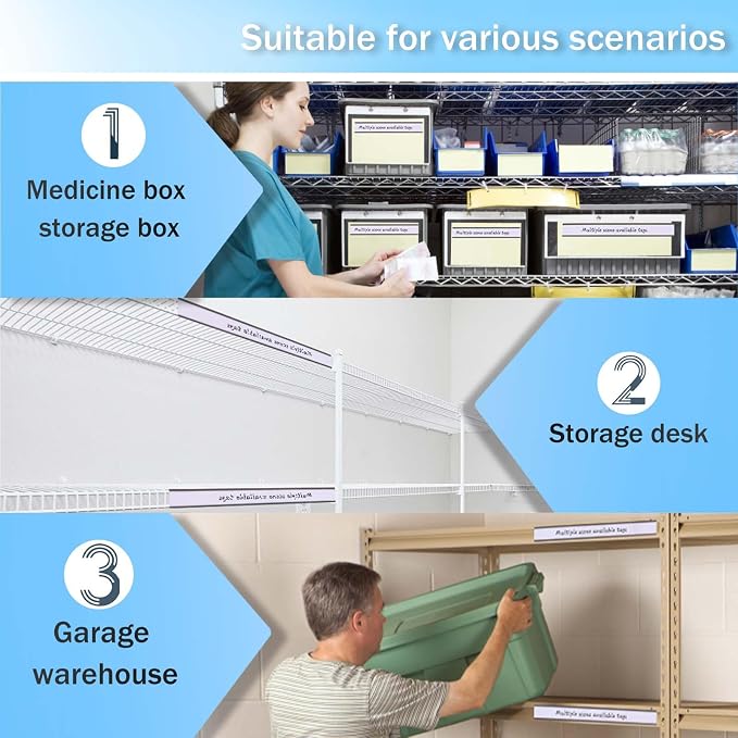 Magnetic Label Holders with Magnets Magnetic Data Card Holders with Clear - Image 3