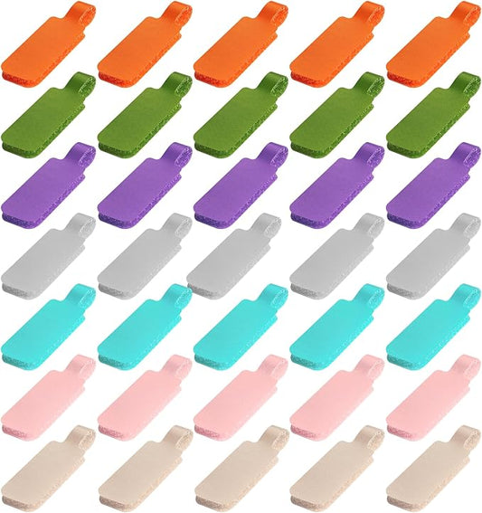 35 Pcs Multicolored Color-Coded Nylon Cable & Cord Labels by Unknown