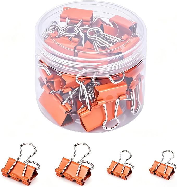 BAYTORY 40Pcs Binder Clips, Binder Clips Assorted Sizes, by BAYTORY