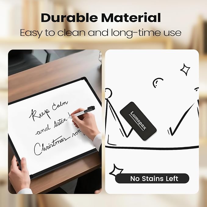 Black Frame Small Dry Erase Board - Image 6