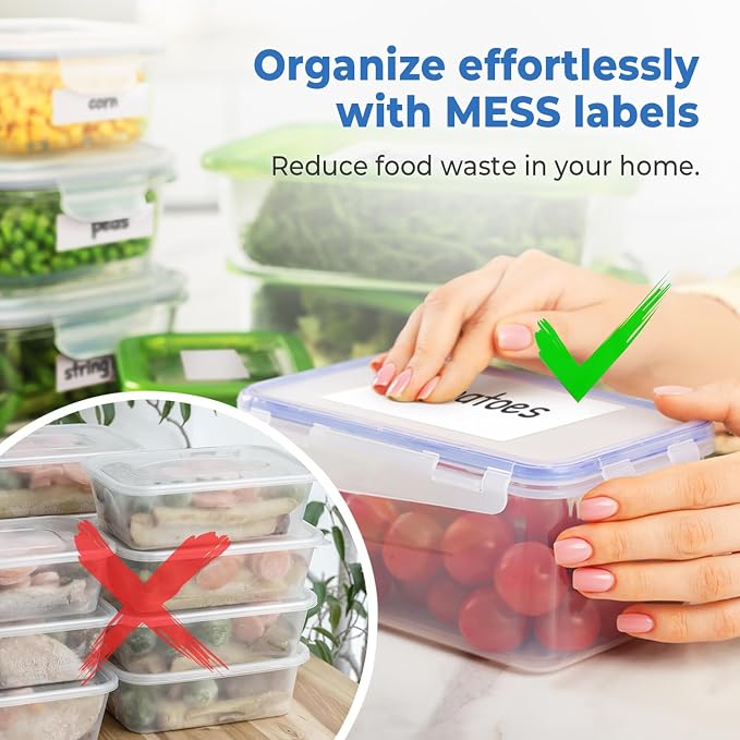 Removable Dry Erase Labels 3x4in 48pk, Reusable White Jar Pantry Stickers - Image 3