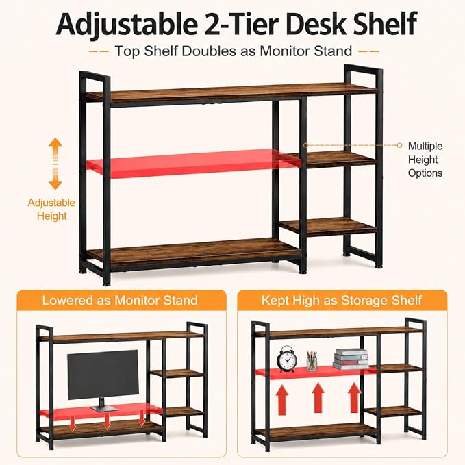 Snughome Adjustable Desk Shelf - Image 4