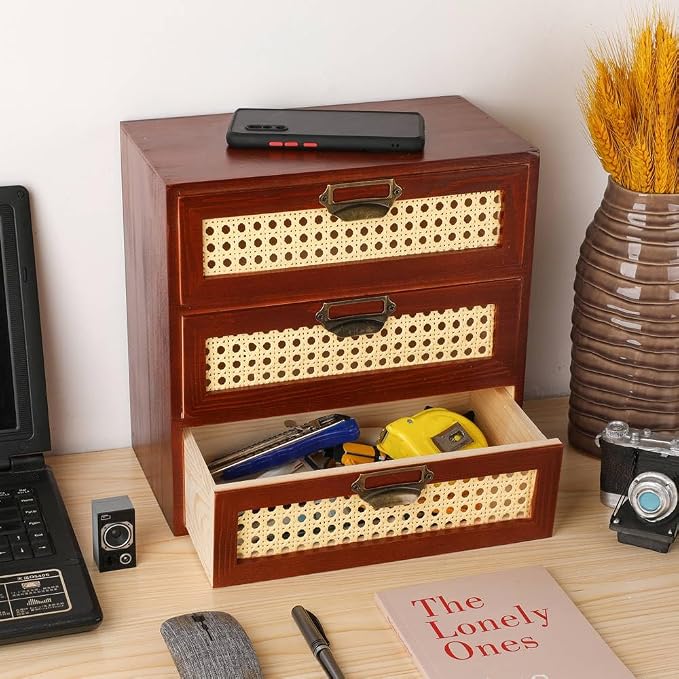 GoooodGIFT Desktop Drawers Organizer Card Catalog Drawer Card Cabinet Small - Image 4