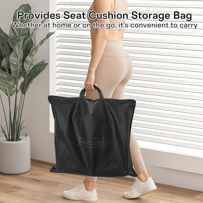 Seat Cushions for Office Chairs - Pressure Relief Seat Cushion - Car Seat Cushions for Pressure Relief, Tailbone Pain, Sciatica & Back Pain Relief for Office Chairs (Grey)-DeskLoop Office