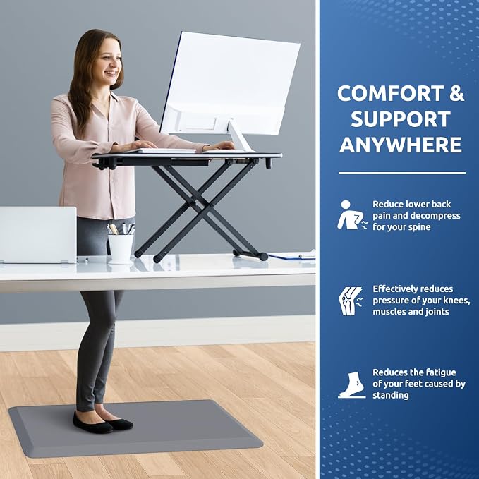 KitchenClouds Kitchen Mat Cushioned Anti Fatigue Kitchen Rug Non Slip Standing - Image 4