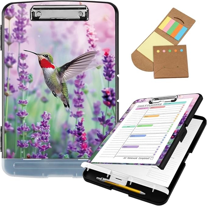 Clipboard with Storage, Clip Boards 8.5x11 with Storage High Capacity Nursing by Unknown