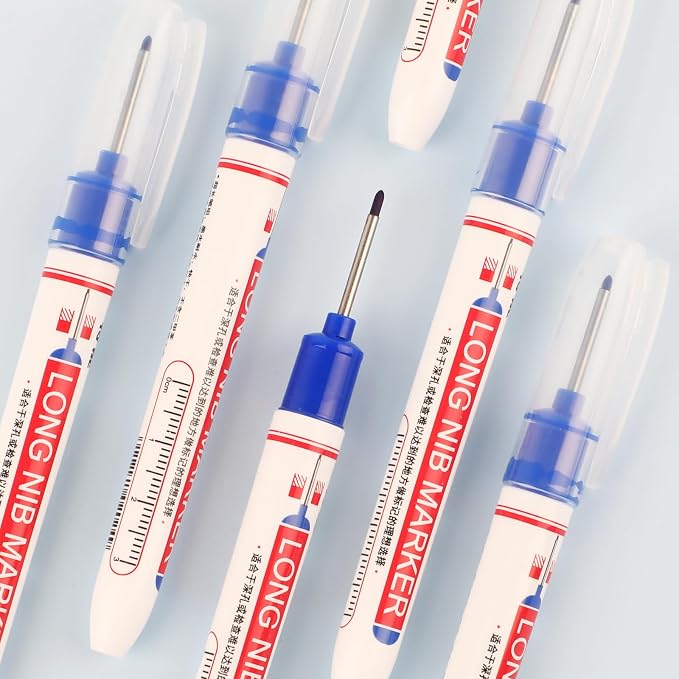 15 Pcs Long Nib Marker, 20 mm Long Head Deep Hole Marker Pens, Fine Nose Tip - Image 7