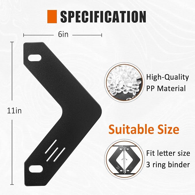 Tutata Triangle Page Lifter for 3 Ring Binder, Lift Sheets Over Rings, Protect - Image 2