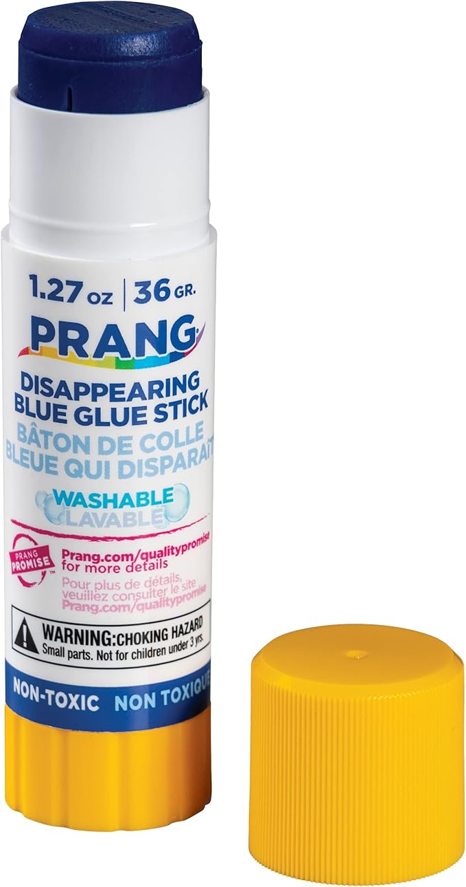 Prang Washable Glue Stick, Blue.1.27 Oz, 1 Count-DeskLoop Office