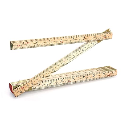 QWORK Folding Wood Rule, 6 FT 6 Inch Foldable Ruler by QWORK