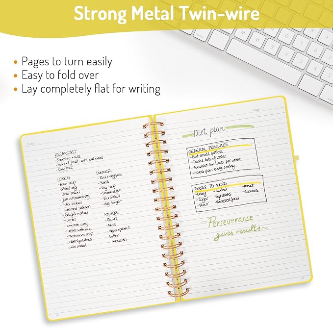 Forvencer Lined Spiral Journal Notebook - Image 3