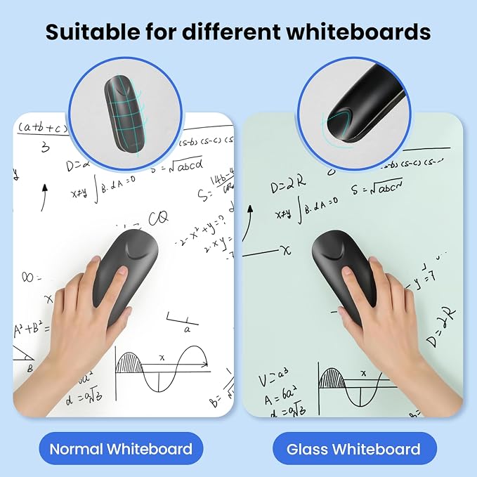Magnetic White Board Eraser, Glass Board Erasers, 2 Pack, Dry Erase Eraser - Image 3