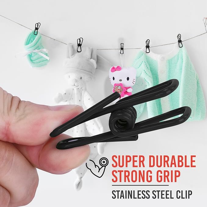 30 Pack Black Chip Bag Clips for Food - Image 6