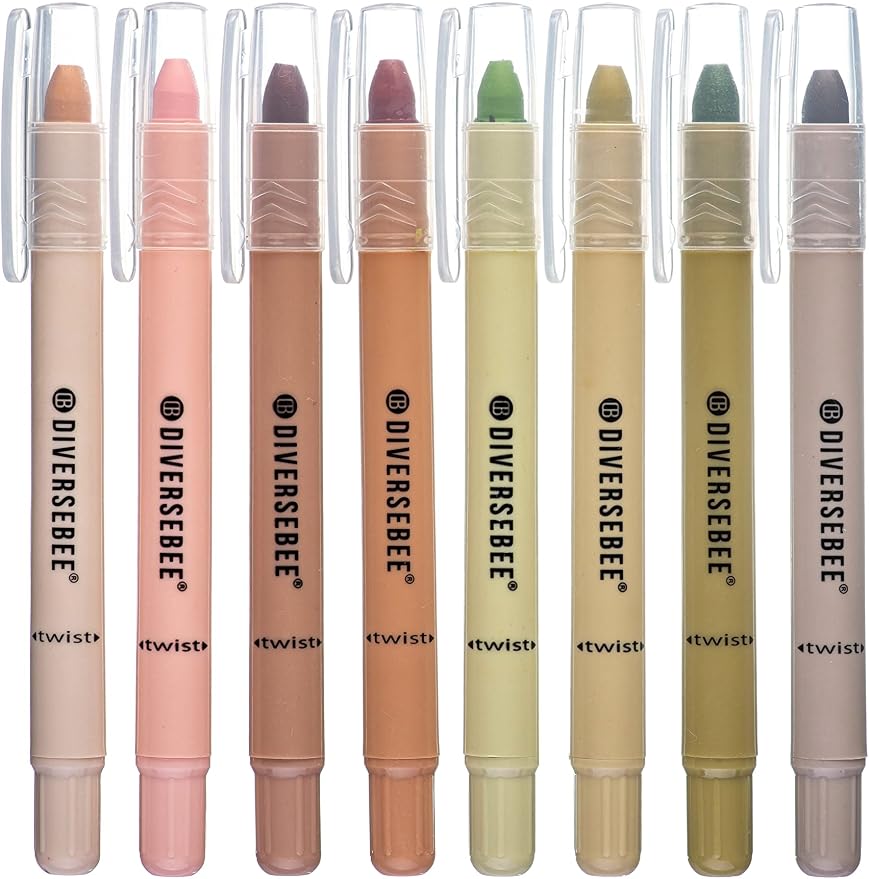 DIVERSEBEE Bible Highlighters and Pens No Bleed, 8 Pack Assorted Colors Gel by DiverseBee