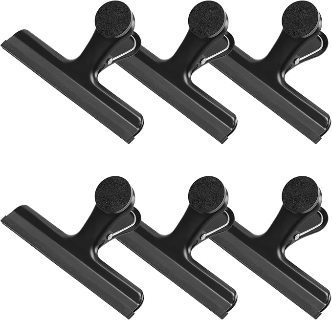 HOUSE AGAIN Large Chip Clips Bag Clips, 6 Pack Strong Magnetic Bag Clip by HOUSEAGAIN