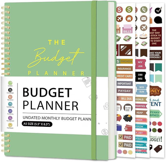 Budget Planner Account Book Monthly Expense Tracker, Saving & Debt Tracker by meDolove