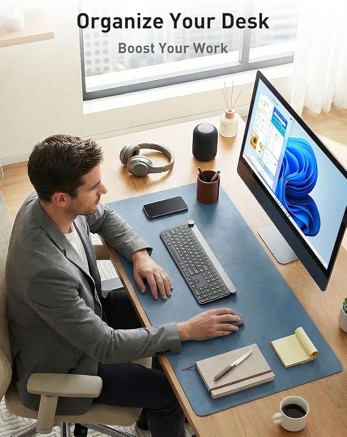Aothia Faux Leather Desk Mat - Image 3