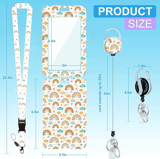 Badge Lanyard, Retractable Badge Holder - Image 2