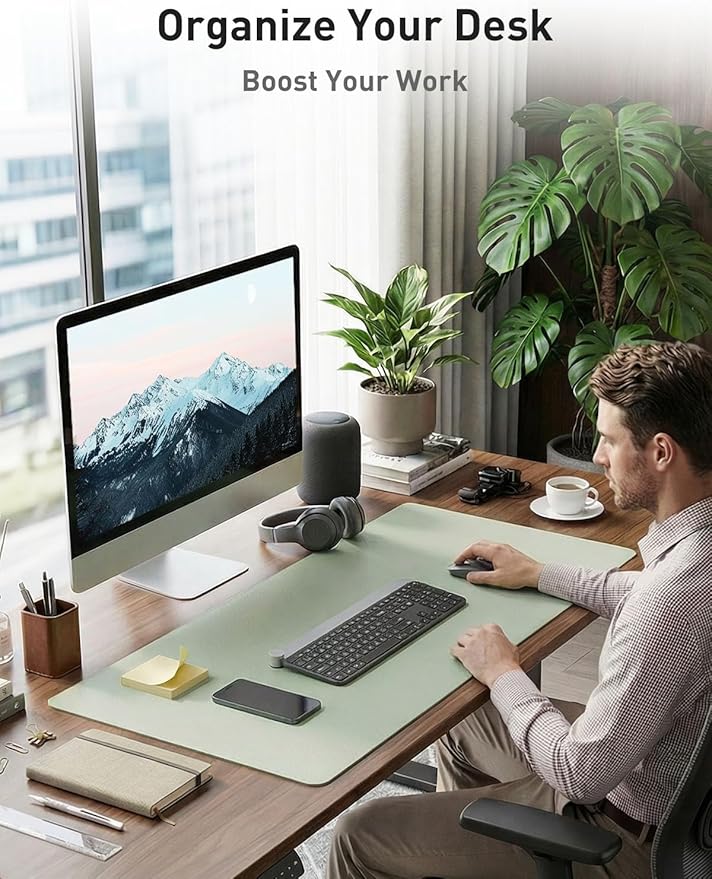 Aothia Faux Leather Desk Mat - Image 3