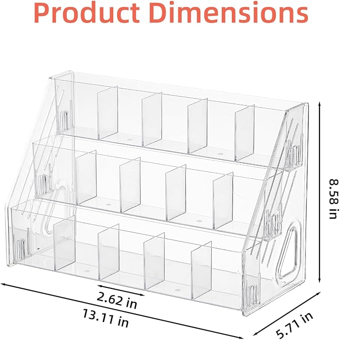 Acrylic Pen Pencil Holder for Desk - Image 3
