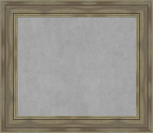 Amanti Art Grey Framed Magnetic Board 26x30 Medium Vision Board by AmantiArt