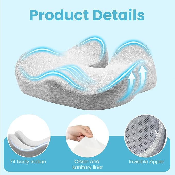 Seat Cushion, Ergonomic Chair Cushions - Image 8