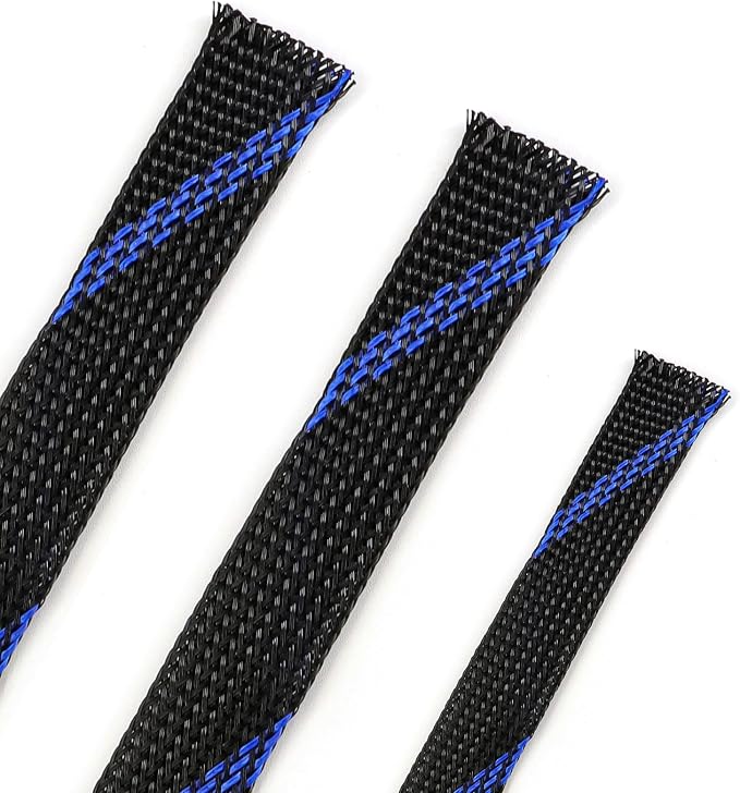 25ft PET Expandable Braided Cable Sleeve 1 inch Pet Braided Cable Sleeve by PursuingaBetterLife