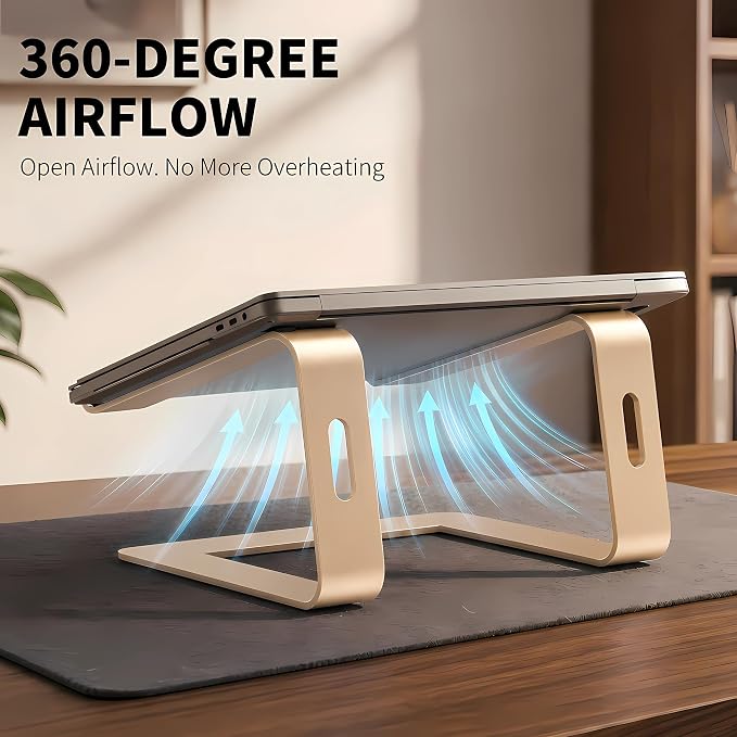 Orionstar Ergonomic Laptop Stand, Premium 5mm Aluminum Riser - Image 2