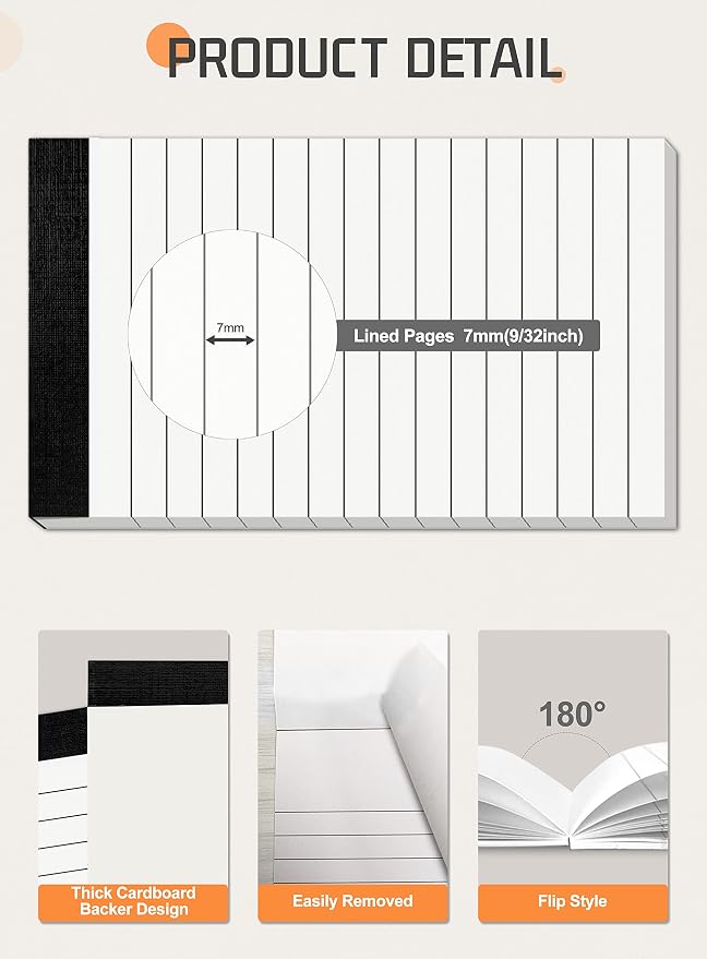 Small Note Pads 3x5 Notepads Mini Pocket Notebook 3x5 Memo Pads Small Notepads - Image 3
