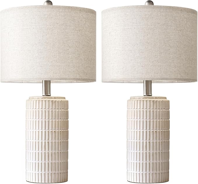 PoKat 24" Modern Ceramic Table Lamps Set of 2 - Image 8