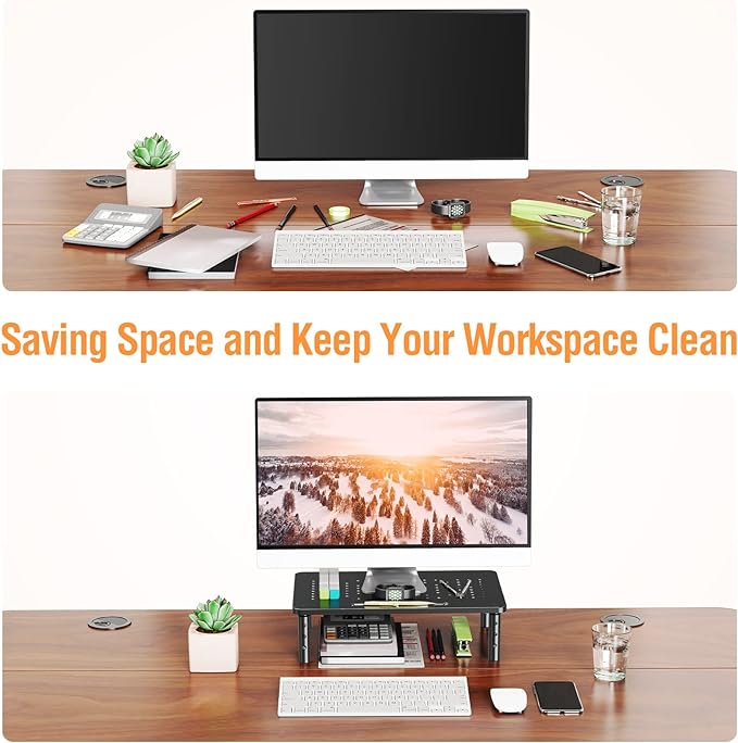 ELIVED 2 Pack Monitor Stand Riser - Image 5