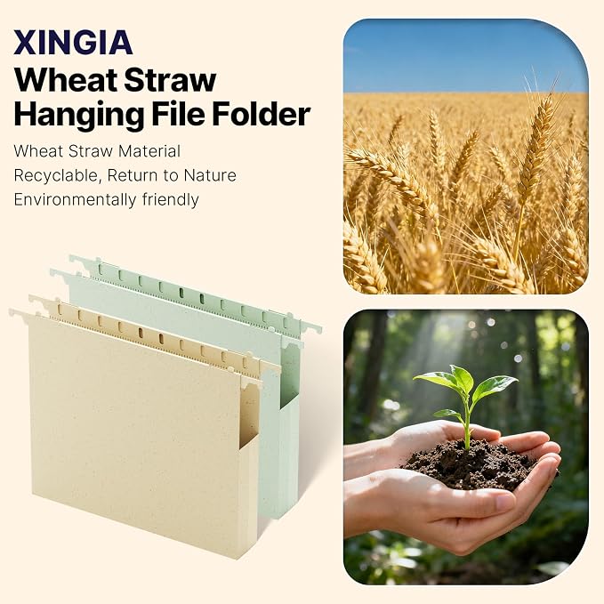 XINGIA Hanging File Folders Letter Size, Heavy Duty 1" Expanding Hanging File - Image 6