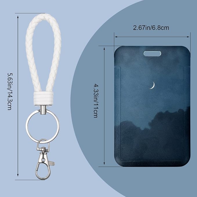ID Card Badge Holder Key Chain - Image 2