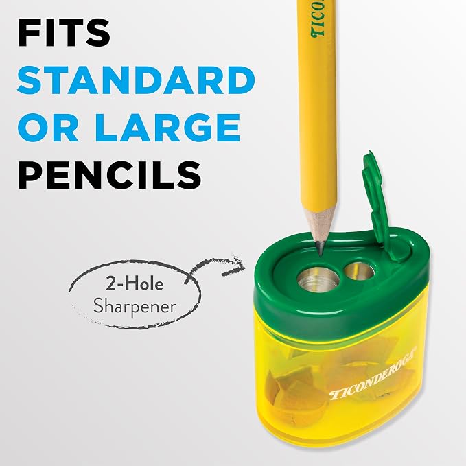 Ticonderoga Two-Hole Manual Pencil Sharpener - Image 3