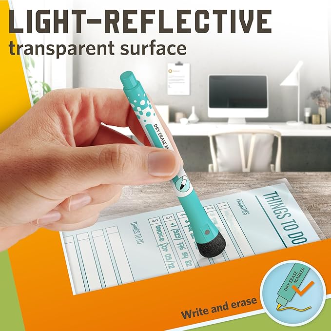 50 Pack Thermal Laminating Pouches 9” x 14.5”, 3 Mil Thick, Suited for Legal Size Laminating Sheets 8.5 x 14-DeskLoop Office