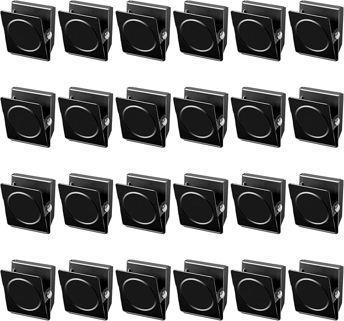 Grtard 24 Pack Magnetic Clips Heavy Duty, Refrigerator Magnets, Strong Magnetic by Grtard