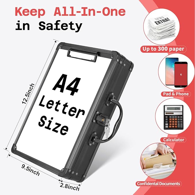 Sooez Combination Lock Clipboard - Image 4