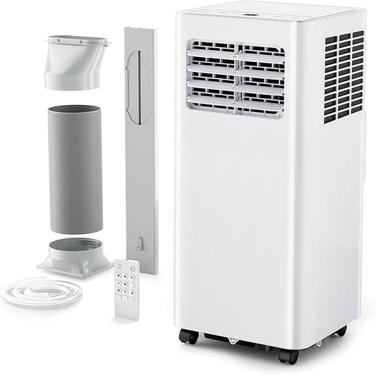EUHOMY Portable Air Conditioners 8,000 Btu, 3 in 1 Portable Cooling AC with Dehumidifier, Fan, Sleep Modes, AC Unit with Remote Control & 24H Timer for Bedroom, Rooms, Apartments up to 350 Sq.Ft.-DeskLoop Office