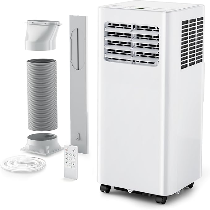 EUHOMY 10000 Btu Portable Air Conditioners, 4 in 1 Portable AC with Cool, Dry, Fan, Sleep Modes, Room Air Conditioners with 52dB & 24H Timer, with Remote, for Bedroom, Rooms, Apartment up to 450 Sq.Ft-DeskLoop Office