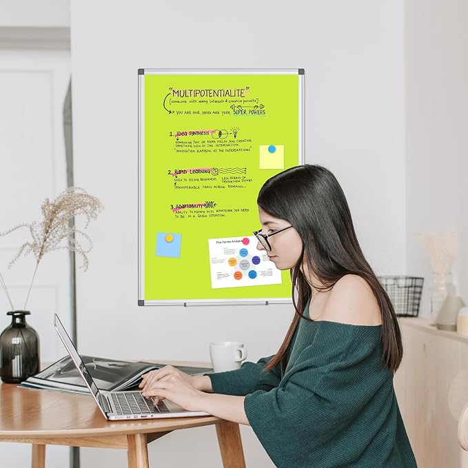 WALGLASS Magnetic Whiteboard 36"x24" Dry Erase White Board - Image 6
