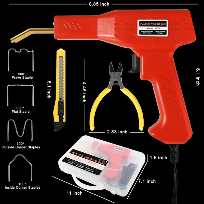 ATOLS Upgraded Plastic Welder, Pure Copper Transformer, Rapid Heating, Plastic - Image 7