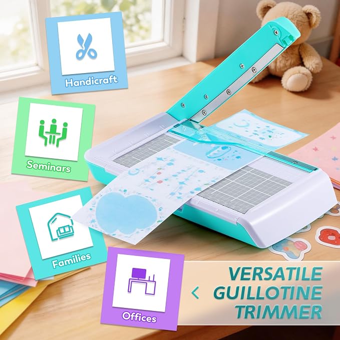 Small Paper Cutter for 7 inch Cut Length, Portable& Mini Paper Cutter - Image 4