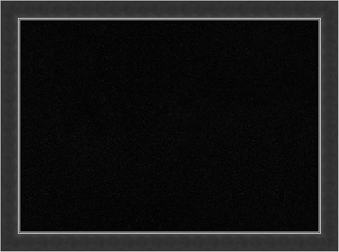 Amanti Art Black Cork Board for Wall, 23x31 Vision Board with Black Wood Frame, Medium Corkboard Office Decor for Home Organization, Modern Corkboard Pinboard to Display Items for Home Organization-DeskLoop Office