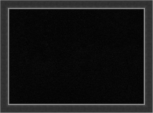 Amanti Art Black Cork Board for Wall, 23x31 Vision Board with Black Wood Frame, Medium Corkboard Office Decor for Home Organization, Modern Corkboard Pinboard to Display Items for Home Organization-DeskLoop Office