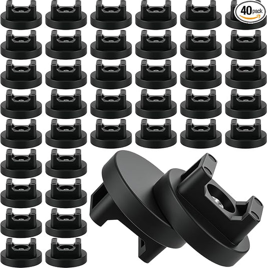 Yookeer 40 Pcs Magnetic Zip Tie Mount Base Black Magnetic Cable Clips Wire by Yookeer