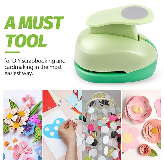 UCEC Hole Punch, Paper Punch, 1.5 Inch Circle Punch, Hole Puncher Shapes - Image 7