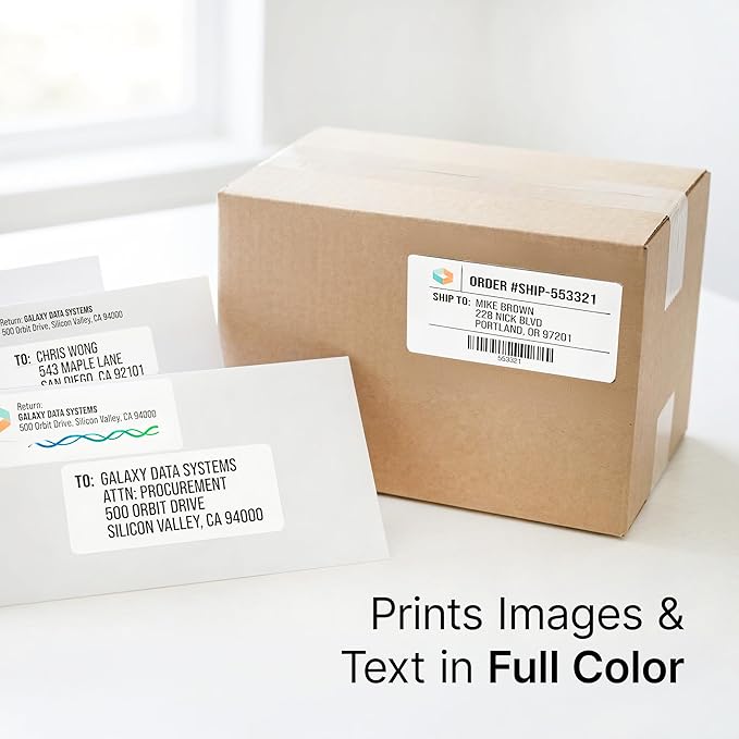4" X 1.33" Matte White Printable Address Labels Mailing Labels - Image 4