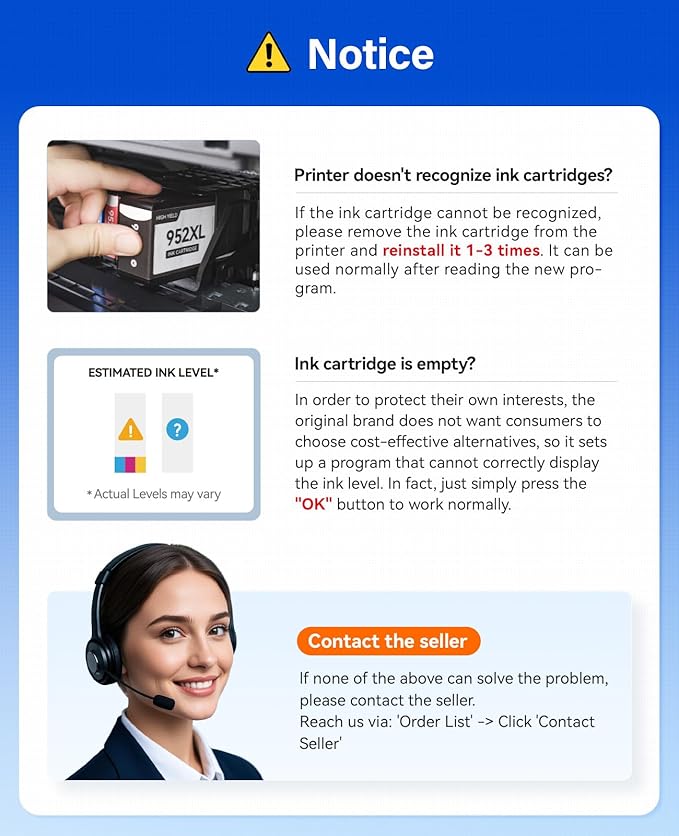 952XL Ink Cartridges Combo 4 Pack Replacement for HP 952 952XL Printers Ink Compatible HP Color Officejet Pro 7740 7720 8210 8216 8702 8710 8720 8740 8715 8725 8730 8700 7730 Black Cyan Magenta Yellow-DeskLoop Office